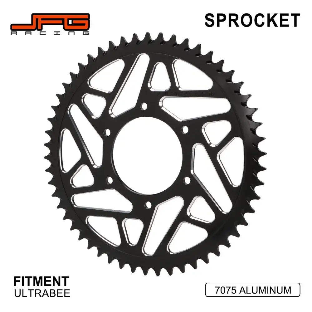 

Motorcycle 54T 7075 Aviation Aluminum Alloy Chain Sprocket CNC For Surron Ultra Bee Electric Bike Motorcycles Accessories