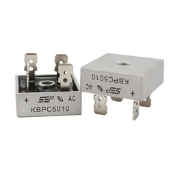 SAMIORE ROBOT 2PCS/Lot KBPC5010 Diode bridge rectifiers diodes 50A 1000V KBPC 5010 power rectifier diode electronic components