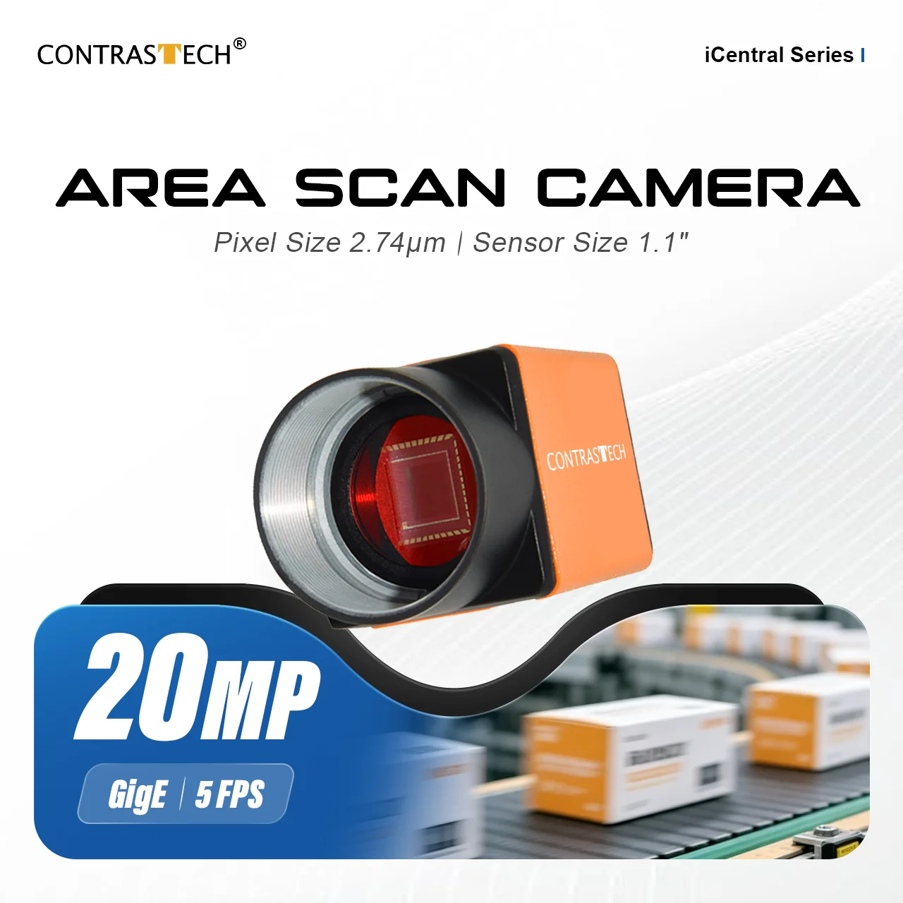 

20MP IMX183 5.9fps GigE Camera for Scientific Imaging
