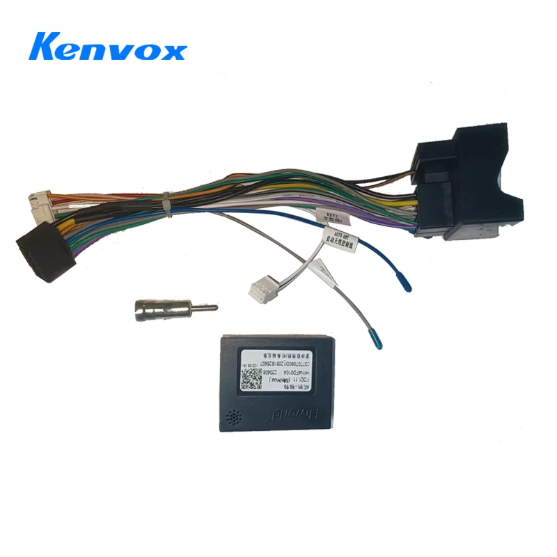 Radio mobil android kotak Decoder Canbus untuk Ford Mondeo /Focus 07-11/C-MAX 16 pin kawat Harness pasang kabel listrik