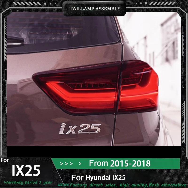 

Автомобильный стиль для Hyundai IX25 Creta 2014-2018 задний фонарь DRL динамический задний фонарь указатель поворота светодиодный обратный автоаксессуар