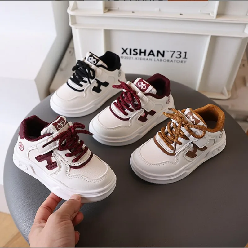 

Children's Sports Shoes 2025 Spring Autumn New Fashion Boys' Soft Sole Lightweight Girls' Casual Shoes Red Black Sizes 21-30