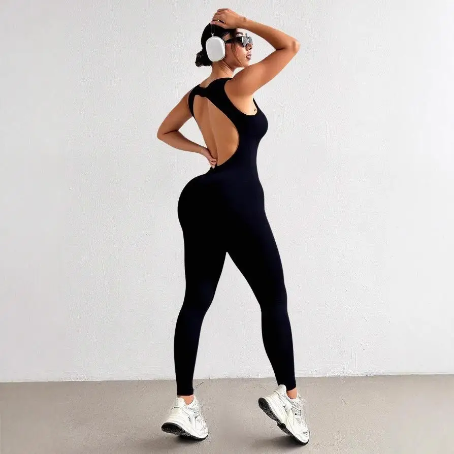 

Женский облегающий цельный костюм для йоги с низкой талией, брюки из аммиачной ткани, коллекция Весна 2024