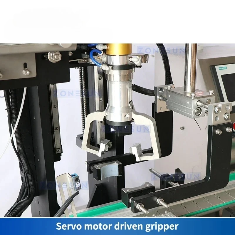 ZONESUN têtes de déclenchement automatiques pulvérisateur bouteille capsulage Machibe avec bouchon mangeoire capsuleuse bouchon Machine de cachetage ZS-XG445