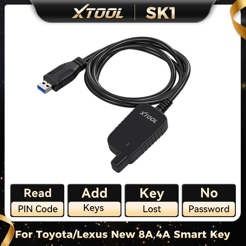 

XTOOL AnyToyo SK1 Data Collector Auto Smart Key Programmer 8A/4A All Keys Lost For Toyota For Lexus Add Key With X100 PAD3 KC501