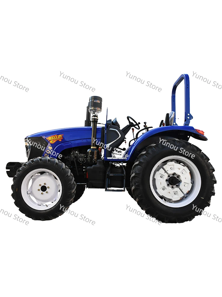 New agricultural four-wheel drive tractor micro tiller rotary tiller dual-purpose for water and drought