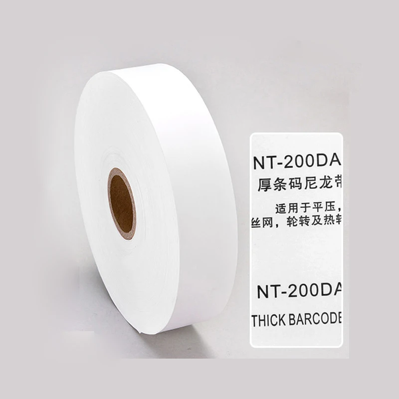 Washable Resin Carbon Ribbon 25 30 35 40 45 200 Nylon Cloth Tape Blank Washing Woven Garment Polyester Label