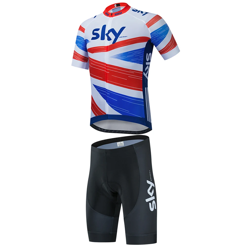 #8 Cycling suit set, bicycle short sleeved jersey, men's cycling suit, SKYBBMEI backpack shorts, mountain biking suit