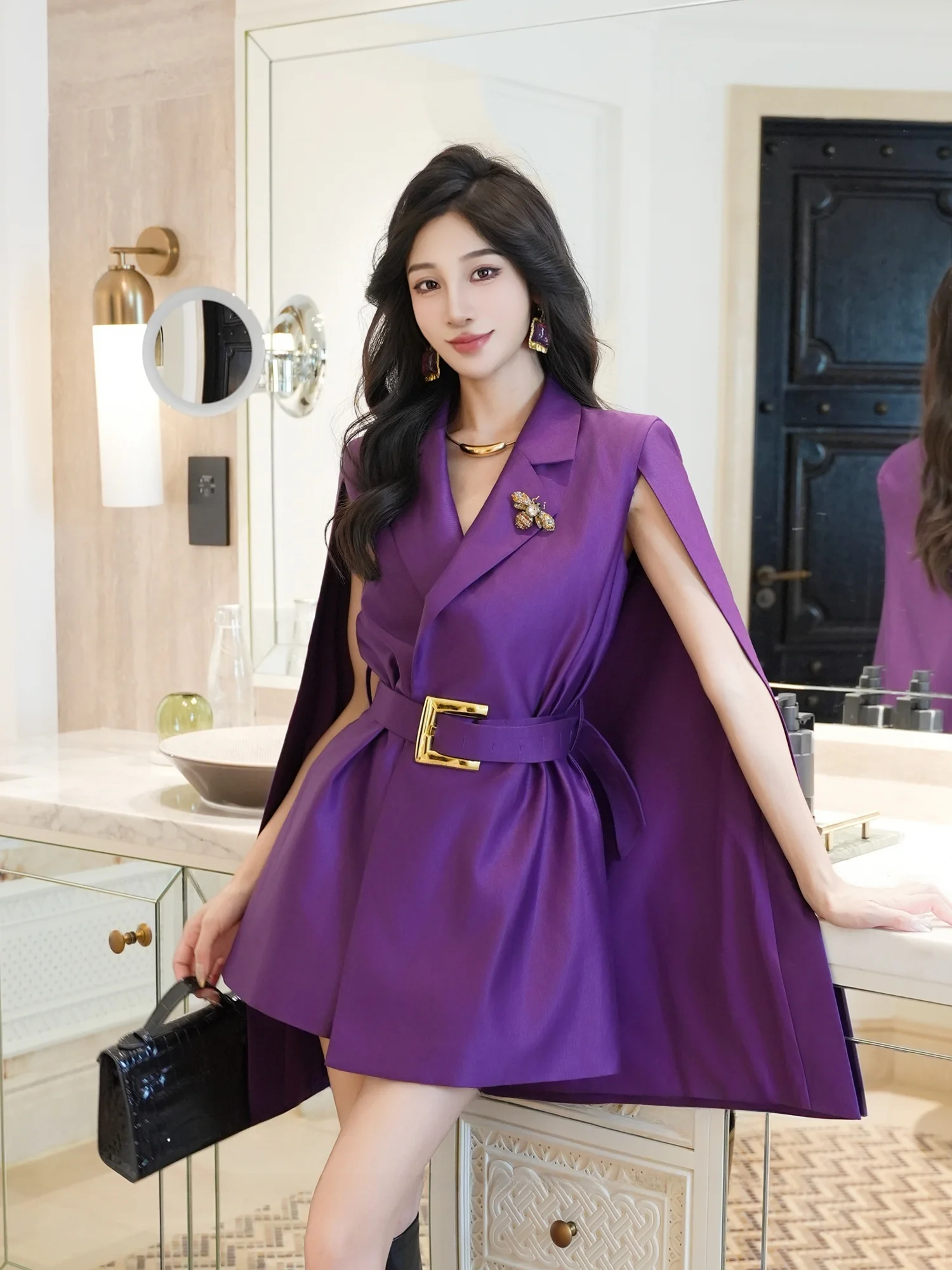 

Новая осенне-зимняя куртка Ele Slimming Coat MD Original Athens Godd T Suit Sli для женщин, деловая одежда