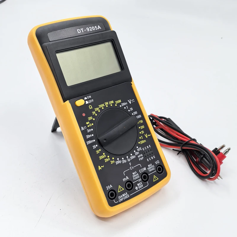 Multímetro digital profissional – DMM para tensão CA/CC, corrente, capacitância de resistência e testador de amperímetro de voltímetro portátil hFE