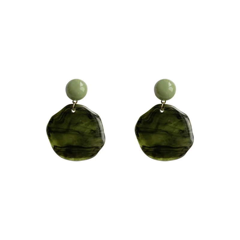 Irregular Halo Dyed Acrylic Earrings for Women, Exaggerated Design Sense, Personalized and Crowned Earrings Wholesale