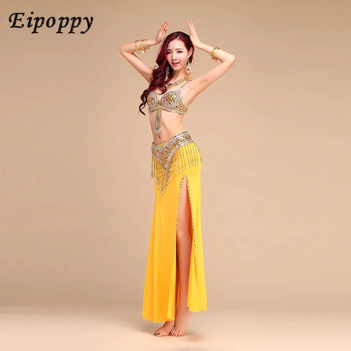 Belly Dance Costume Sexy New Exercise Clothing Performance Costume Women's High-End Indian Dance Costume Bra Skirt