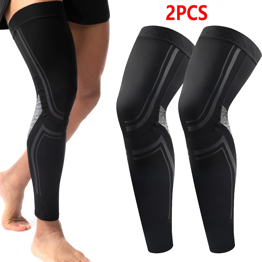 1/2 Stück Kompressions-Beinlinge für Laufen, Basketball, Fußball, Radfahren - Sportbekleidung für Männer & Frauen