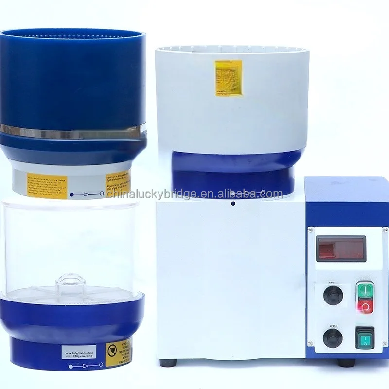 China 3 in 1 Benchtop Mini Centrifugal Disc Finishing Machine Jewelry Polishing Tools Price