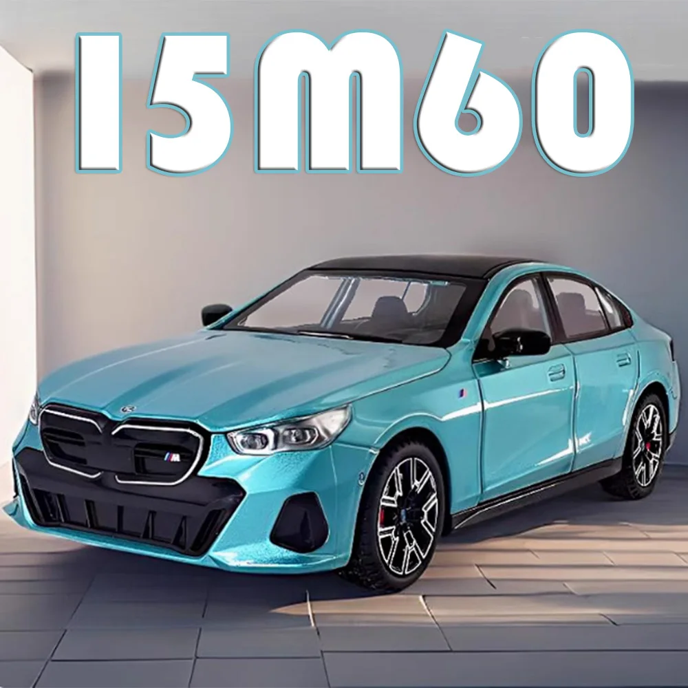 

1:24 I5M60 Model Toy Miniature Cars Alloy Diecast 760Li SUV Sound Light 6 Doors Opened Pull Back Ornament Car Toys for Kid Gifts