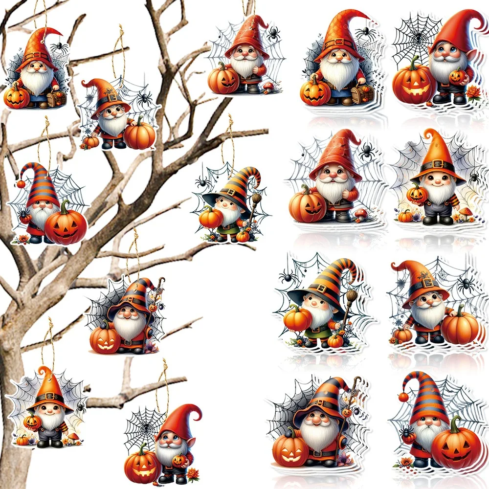 Halloween Party Decoration Dwarf Hanging Tags Cute Pumpkin Hanging Tags Halloween Festival Supplies