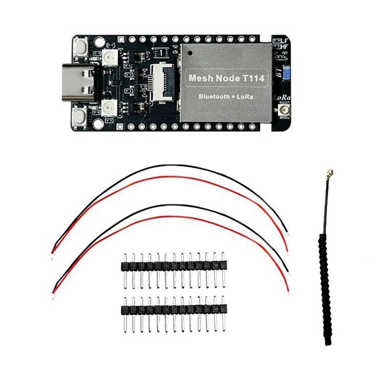 Сетчатый узел T114 Местластичный трекер NRF52840 SX1262 Lorawan для Arduino BLE Wi-Fi Приборная плата позиционирования низкой мощности