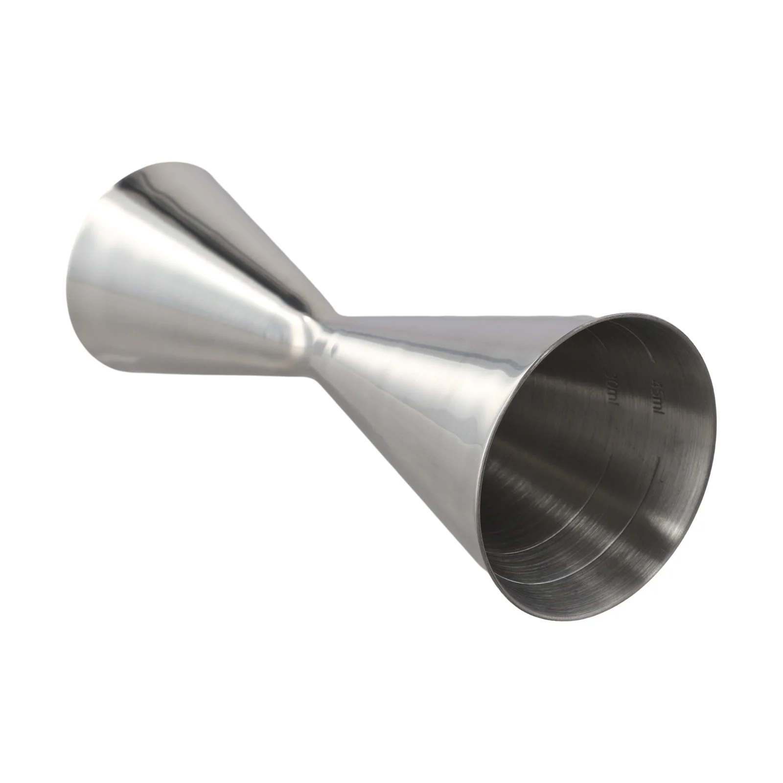 Contemporary Stainless Steel Jigger for Cocktails Dual Measurement Design 30/45ml 30/60ml 45/60ml 60/90ml for Bartender Use