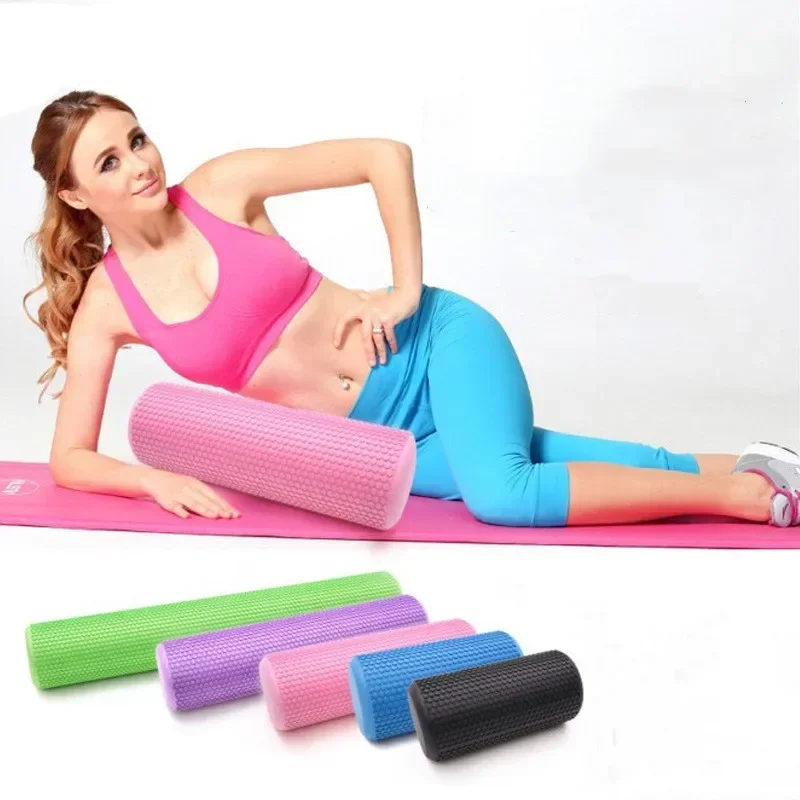 1Pcs 30/45/60CM High-density EVA Solid Yoga Column  Muscle Roller Self Massage Tool For Gym Pilates Yoga Fitness Gym Equipment