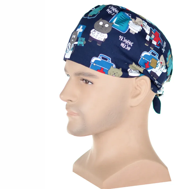 Dente dentista esfrega bonés de algodão laboratório trabalho boné masculino sala de operação chapéu de verificação de dente esfrega chapéu serviço de saúde bonés de trabalho boné de enfermagem