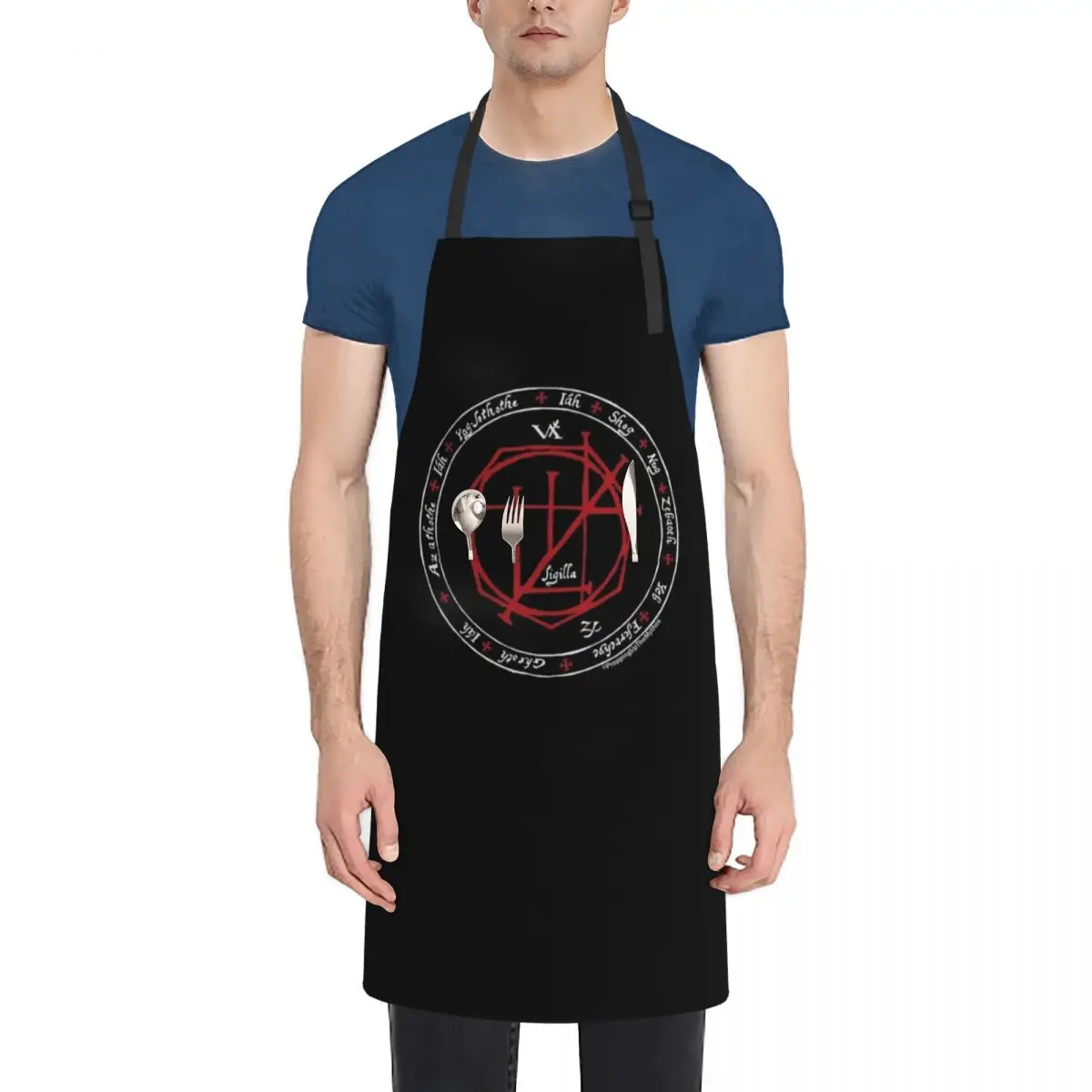 

Necronomicon Elder Sign (for dark backgrounds) Apron Kitchen Man Women Kitchen'S Cute Kitchen Accessories Apron