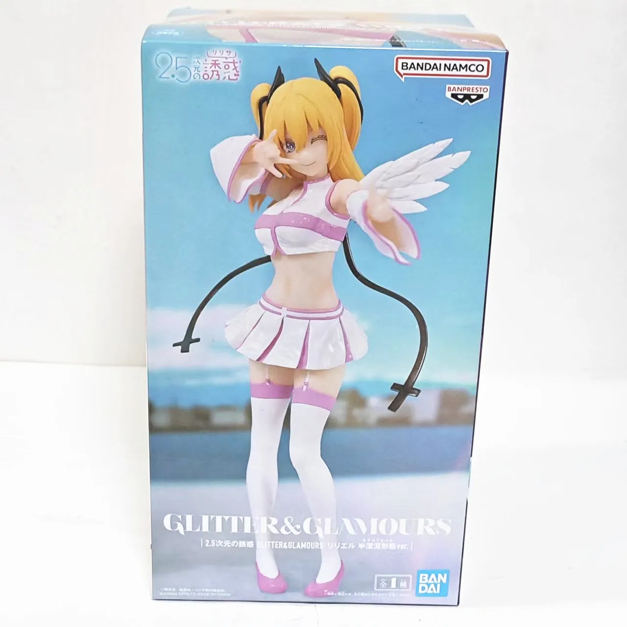 Figuras de Acción de Anime Bandai GLITTER & GLAMOURS 2.5 Dimensional Seduction RIRISA AMANO Lily Elu Ariel