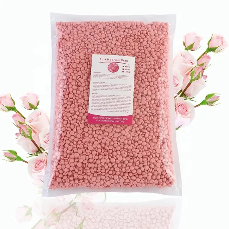 Hard Wax Beads 1000g Depilatory Wax Beans for Face Leg Eyebrow Bikini Hair Removal Hot Film Hard Wax Waxing for Women Man