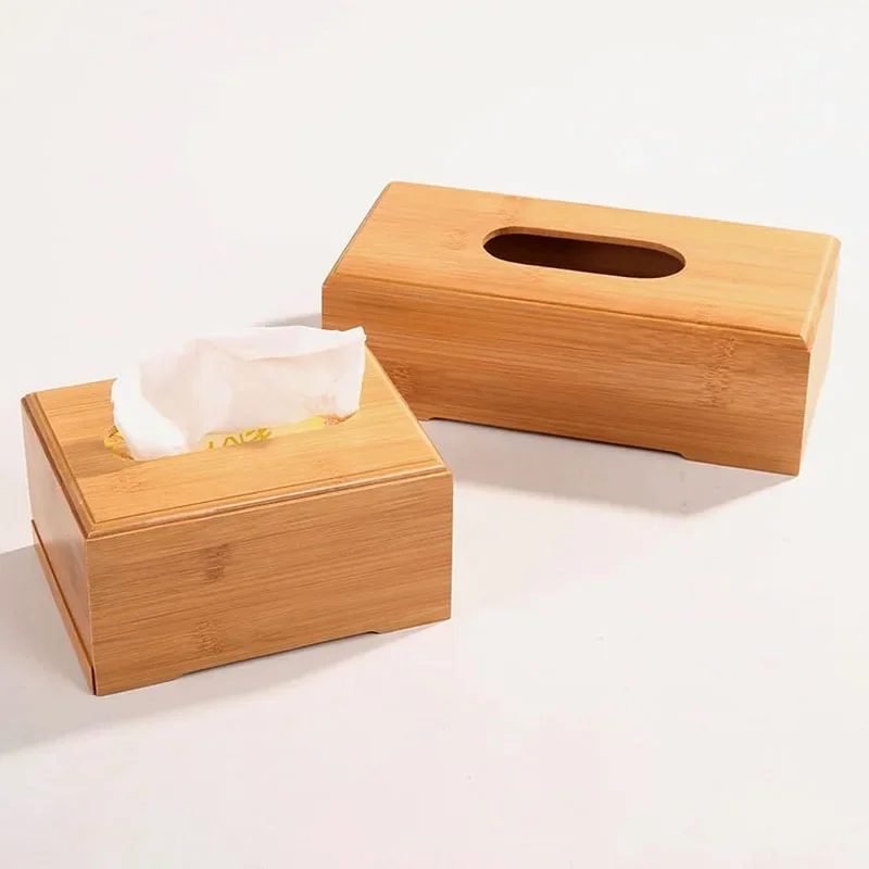 Home Hotel Car Tissue box bamboo creative storage box tea restaurant hotel special tissue box holder kitchen household products