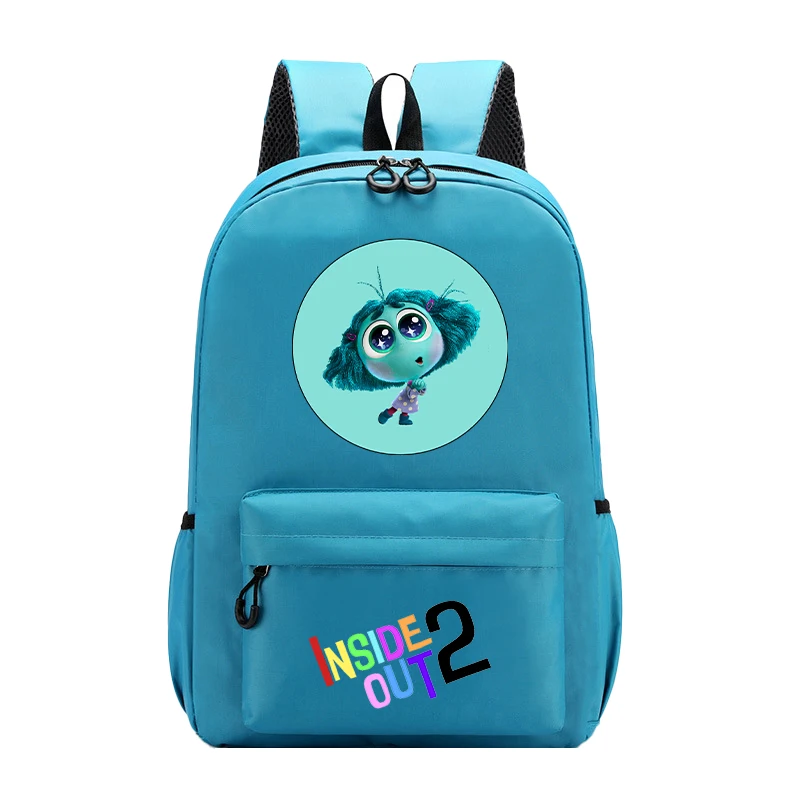 [Hot]Disney Inside Out 2 Backpacks Anime Cartoon Printed Shoulders Bag Back To School Gifts Large Capacity Stationery Storage