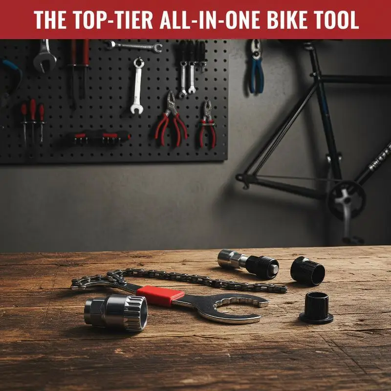 Fahrrad-Reparatur-Werkzeugset mit Komplettem Zubehör, Kurbelabzieher, Kettenhammer und Pedalschlüssel für Mountainbike- und Rennrad-Reparaturen – Detail 6