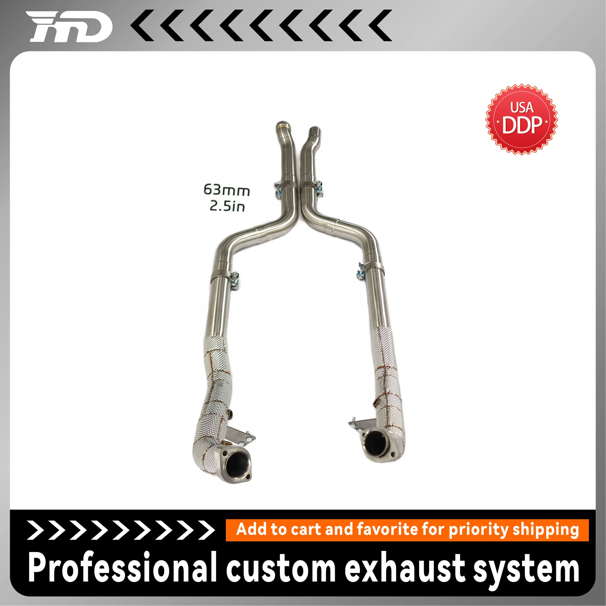 

Для Mercedes E350 w212 C207 3,5L Performance Downpipe Catless/200 Cell Cat Ti Exhaust Racing Upgrade