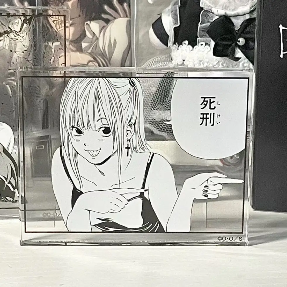 Amane Misa Acrylic Card DEATH NOTE Anime Goods Collection Funny Transparent Cards Cute Group Photo Card Shooting Prop Display