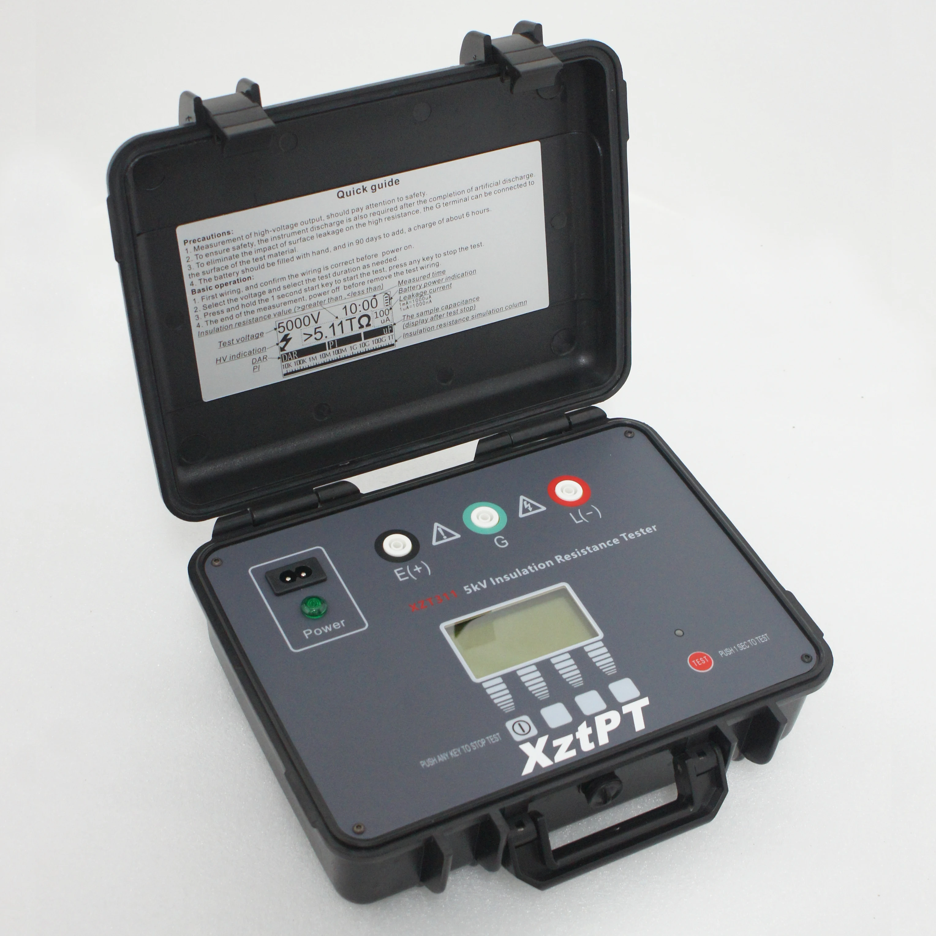 NEW XZT311 500V 1000V 2500V 5000V 5kV Digital Insulation Resistance Tester Price