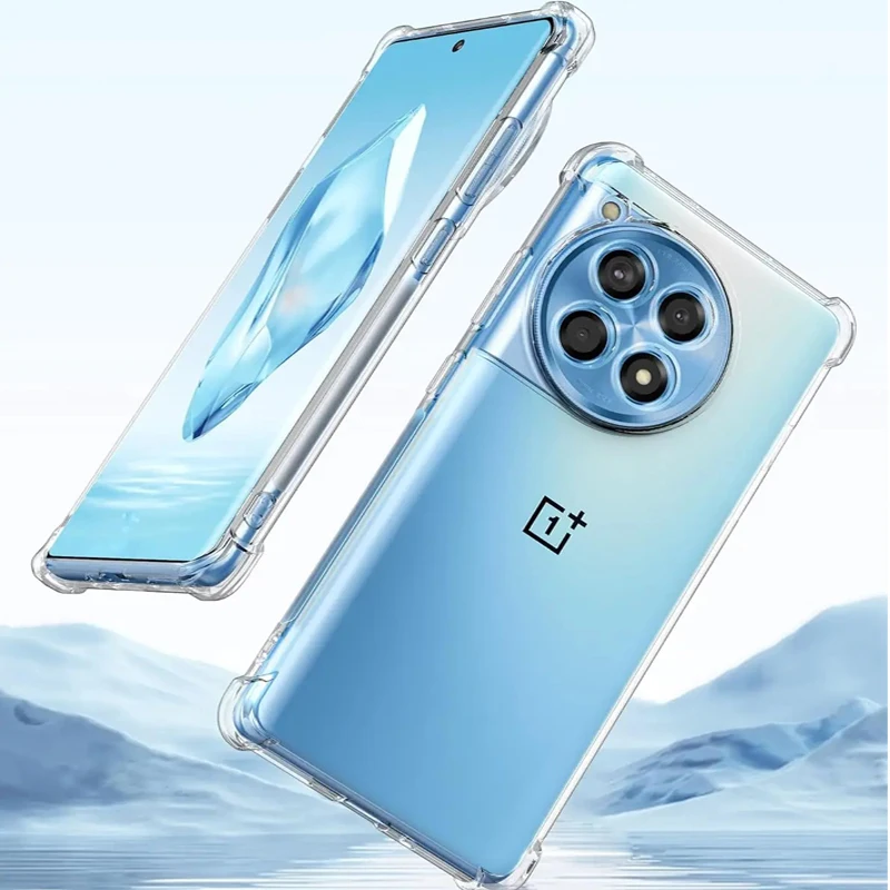 

Shockproof Airbag Soft Case For OnePlus 13 12 11 10 Pro 9R 9RT Transparent Protective Cover OnePlus ACE 3 ACE Pro Nord 4 3 5G