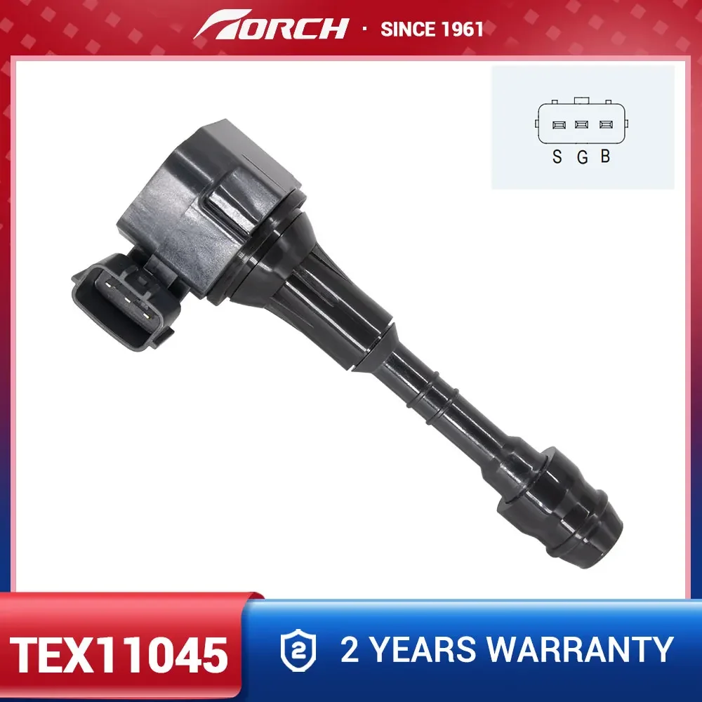 High Performance Torch Ignition Coil TEX11045 Replace for 22448-8J115 22448-8J11C UF349 C1406 22448-8J111 for Nissan Pathfinder