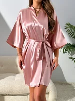 Autumn New Women's Pajamas Sexy Fashion Pajamas Set And Simple Robe Three Piece Women's Loungewear for Valentine's Day - Image 6