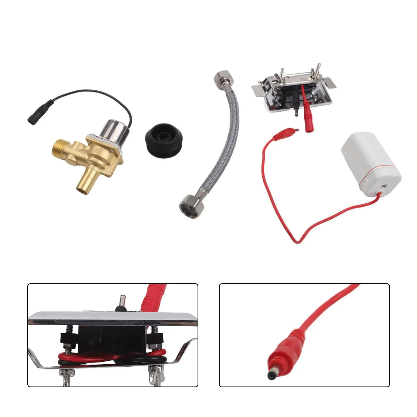 Fully Automatic Infrared Urinal Sensor Solenoid Valve Intelligent Water Saving Flush Valve For Public Restroom Toilet