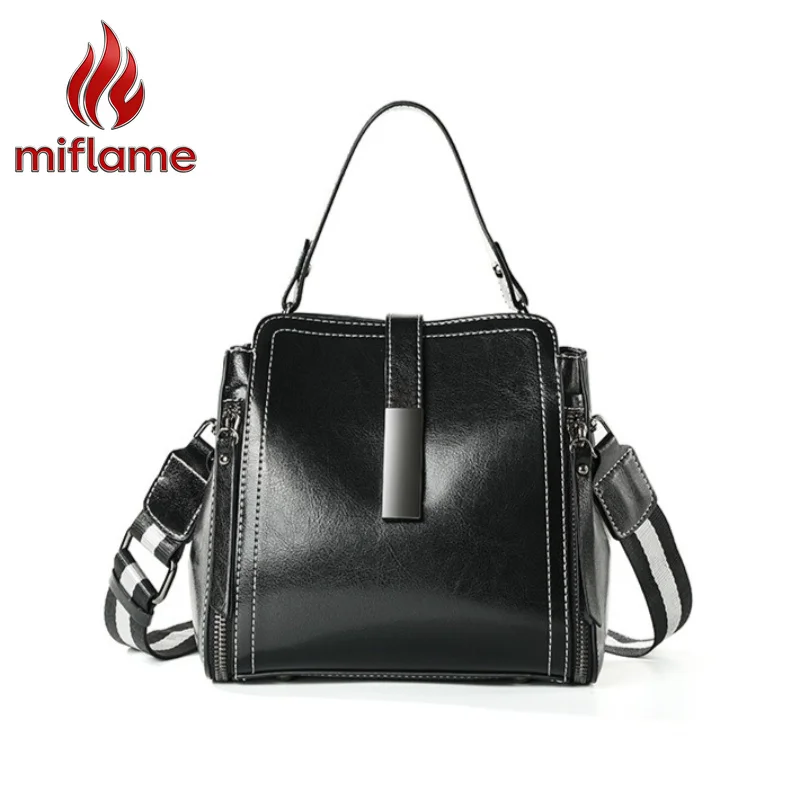 Genuine Leather Crossbody Bag for Women Large Shoulder Bag with Top Handle & Detachable Strap Logo-Free Minimalist Quiet Luxury