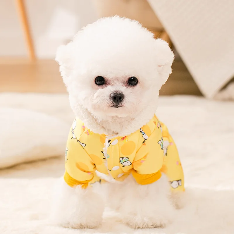 Hot Sanrios Winter Keep Warm Pet Clothing Kawaii Pochacco Cartoon Cute Cat Dog Prevent Hair Loss Go Out Thicken Cotton Clothes