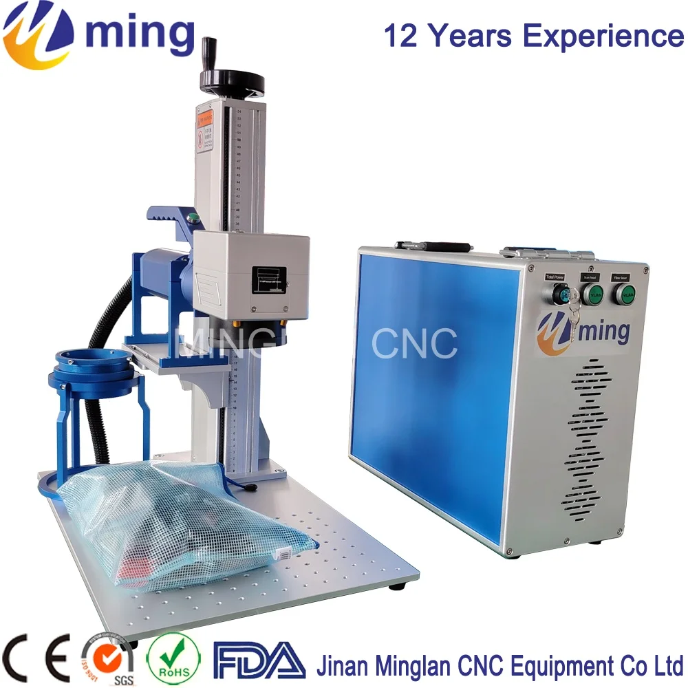 Handheld 110*110mm Fiber Laser Marking Machine 20W 30W 50W