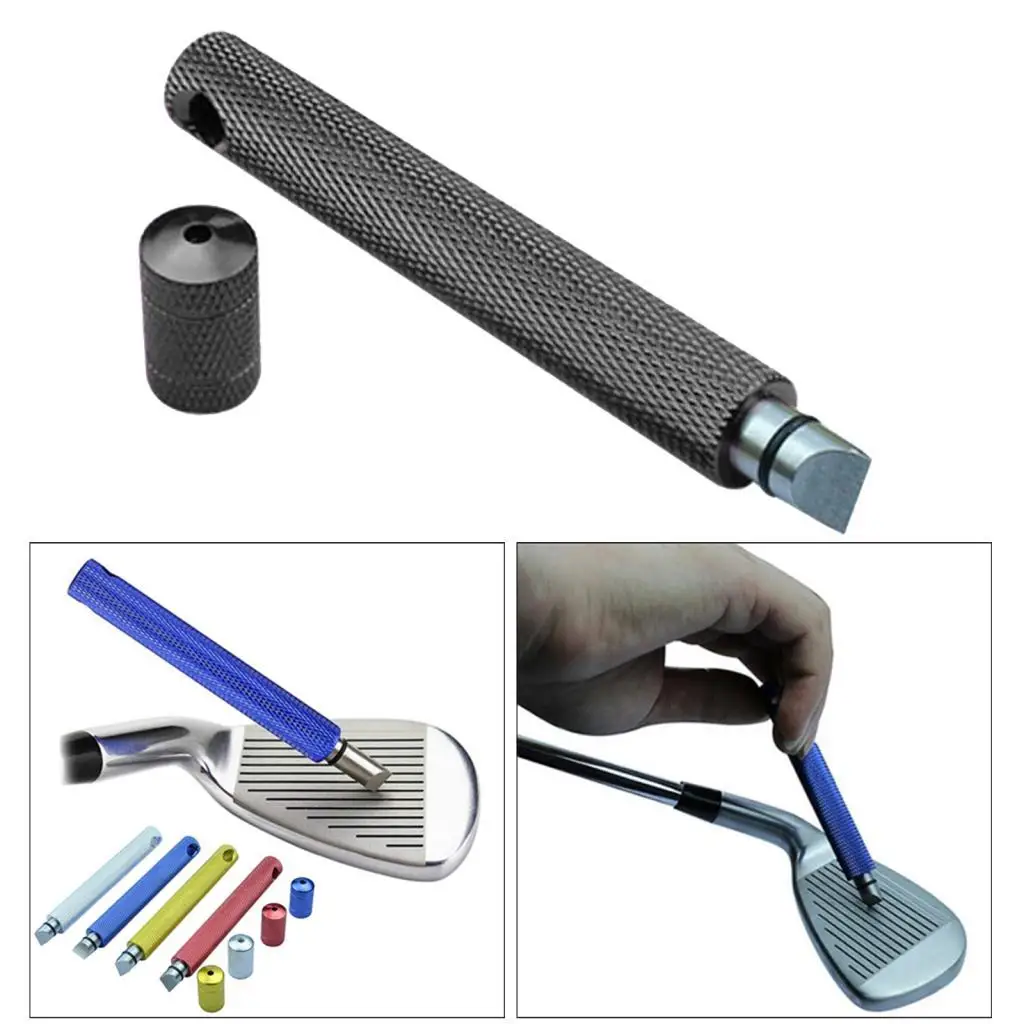 

Golf Club Groove Sharpener, Re-Grooving Tool & Cleanser for Wedges & Irons -