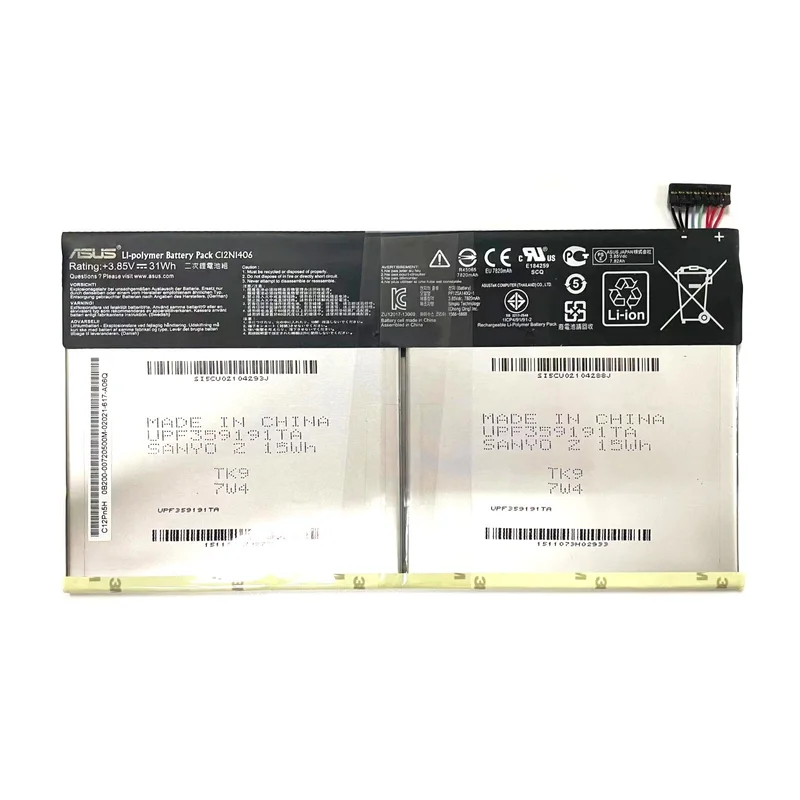 Original 31Wh 3.85V Battery C12N1406 Applicable to Asus Pad Transformer Book T100TAL