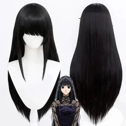 Anime Sakamoto Days Osaragi Cosplay Wig Black Long Straight Synthetic Hair Assassin Taro Sakamoto Halloween Party for Women