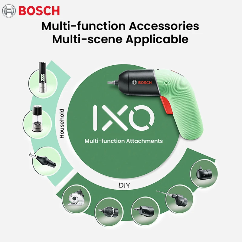 BOSCH Genuine IXO 6 Screwdriver SHOP ADAPTERS & Accessories for IXO Drill Drivers Home and Garden Off-set Angle Adapter