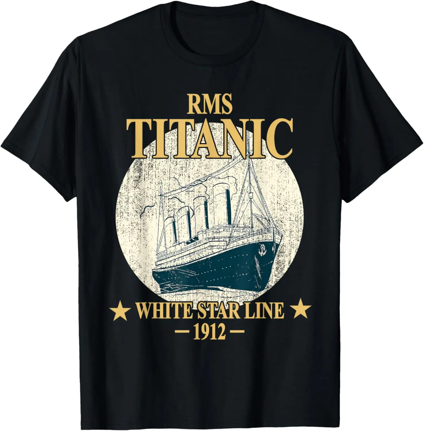 RMS TITANIC White Star Line Cruise Ship 1912 Boys Girls Kids T-Shirt