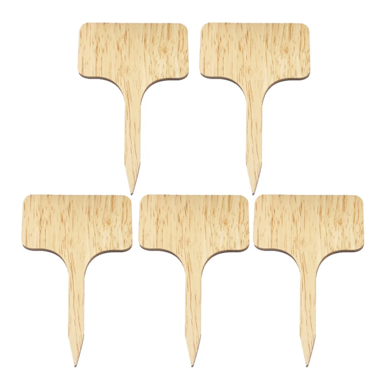 

5/10/20/30PCS T-Type Bamboo Plant Labels Eco-Friendly Wooden Plant Sign Tags Garden Markers for Bonsai Seed Potted Herbs Flowers