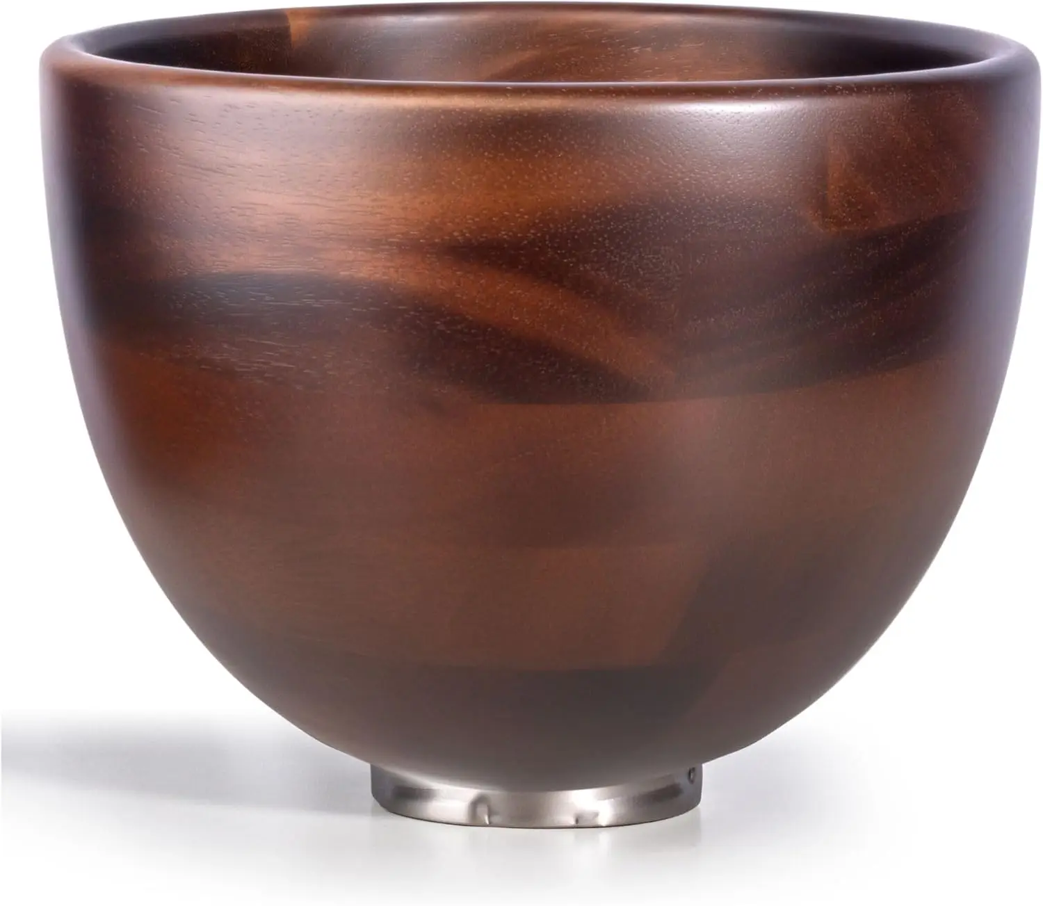 

Walnut Wood Mixing Bowl For 45 5 QT Tilt Head Models Natural Wood Bowl With Steel Locking Base