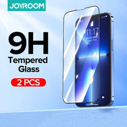 Joyroom 2PCS 9H Tempered Glass For iPhone 13 Pro Max 12 11 X XR XS 7 8 8P Max Full Cover Ultra-HD Screen Protector for iPhone 13