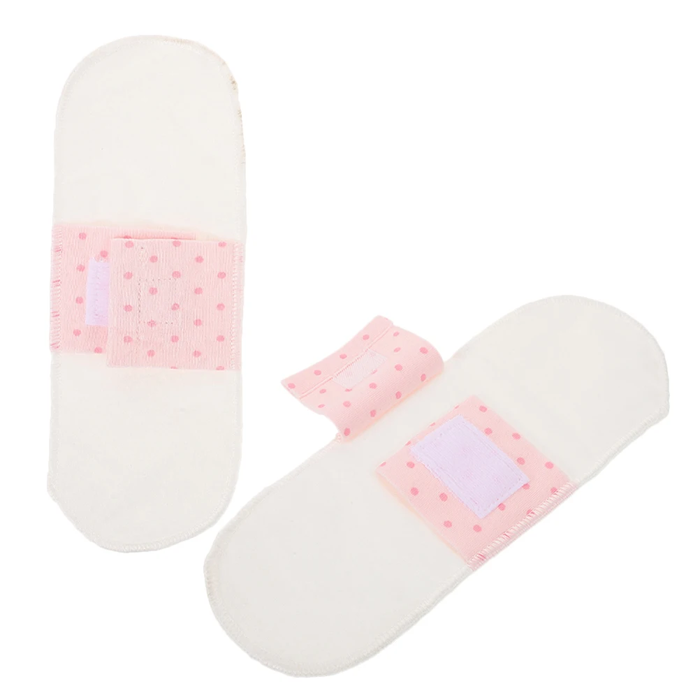 

2Pcs Washable Sanitary Napkins Reusable Cotton Pads Soft Breathable Maternity Daily Panty Liners Cloth Menstrual Women