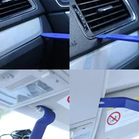 7/8/11/12Pcs Car Door Clip Car Disassembly Tools Set DVD Stereo Refit Kits Interior Plastic Trim Panel Dashboard Removal Tools 4